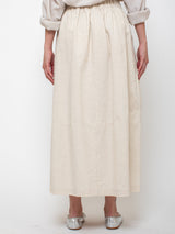 Elsa Esturgie - Ovale Cotton Skirt - Ecru - Verdalina