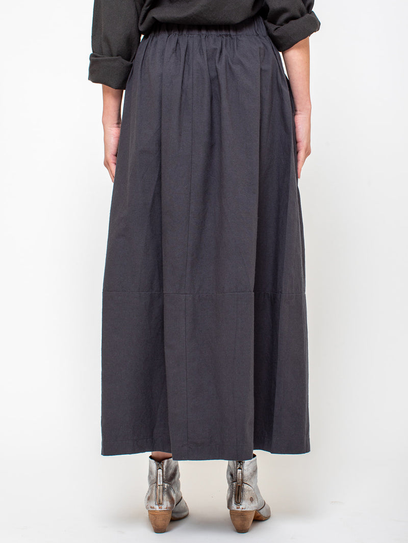 Elsa Esturgie - Ovale Cotton Skirt - Carbon - Verdalina