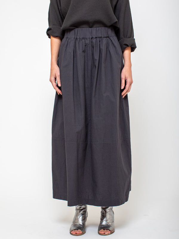 Elsa Esturgie - Ovale Cotton Skirt - Carbon - Verdalina