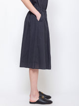 Elsa Esturgie - Poudre Bermuda Pants - Carbon - Verdalina