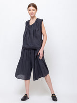 Elsa Esturgie - Poudre Bermuda Pants - Carbon - Verdalina