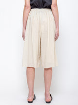 Elsa Esturgie - Poudre Bermuda Pants - Ecru - Verdalina