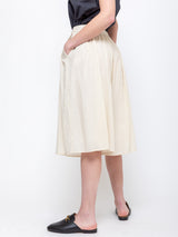 Elsa Esturgie - Poudre Bermuda Pants - Ecru - Verdalina