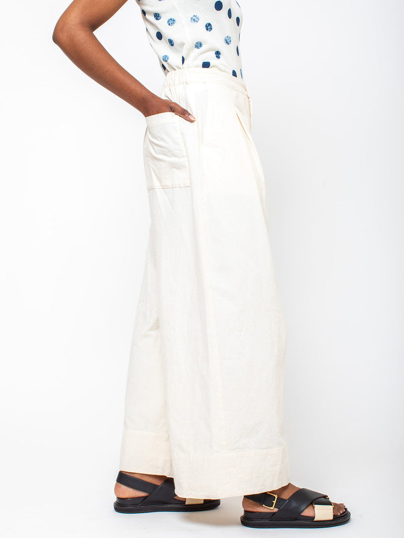 Elsa Esturgie - Nimbe Pants - Ecru - Verdalina