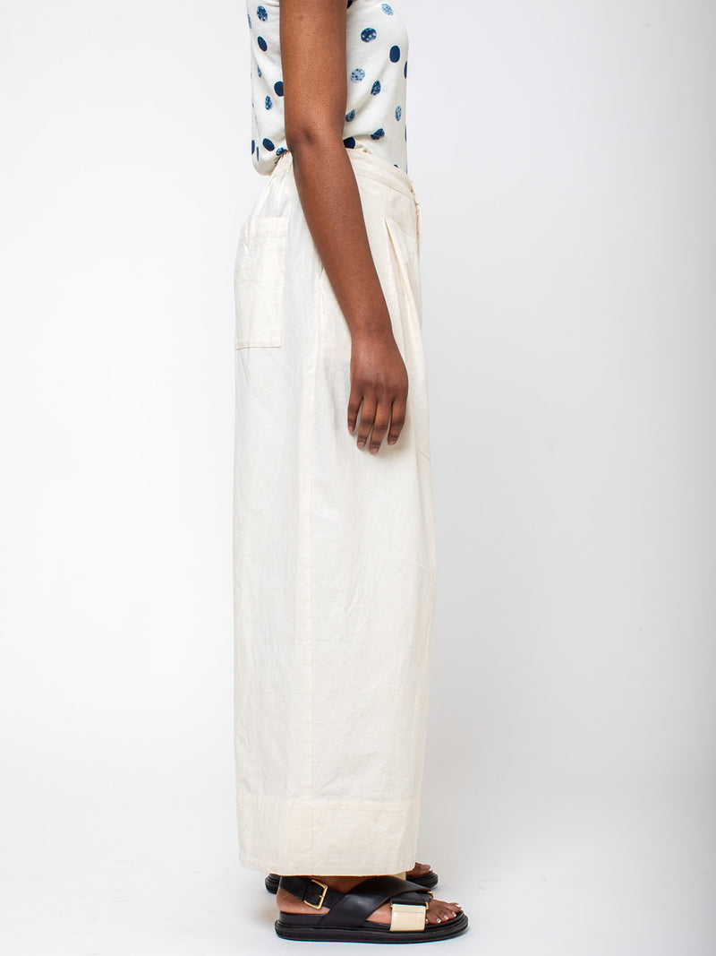 Elsa Esturgie - Nimbe Pants - Ecru - Verdalina