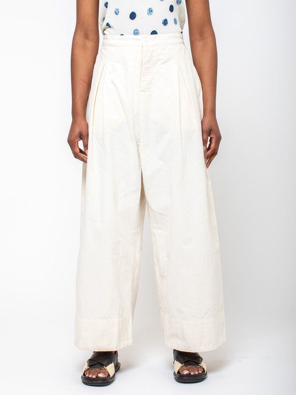 Elsa Esturgie - Nimbe Pants - Ecru - Verdalina