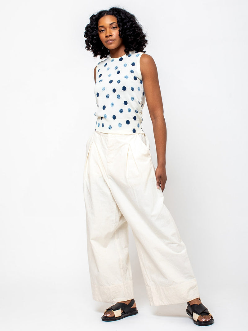 Elsa Esturgie - Nimbe Pants - Ecru - Verdalina