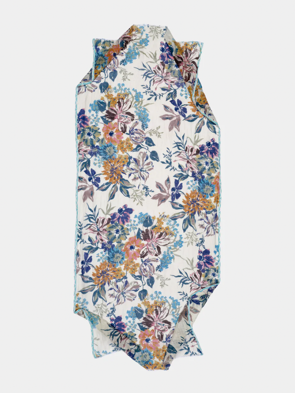 Epice - Classic Flowers Stole - White - Verdalina