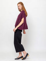 Gallego Desportes - Round Neck Mohair Sweater - Plum - Verdalina