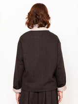 Men's Style Jacket - Chiné Brown