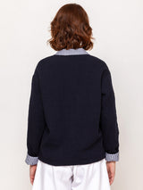 Gallego Desportes - Men's Style Jacket - Washed Wool Navy - Verdalina