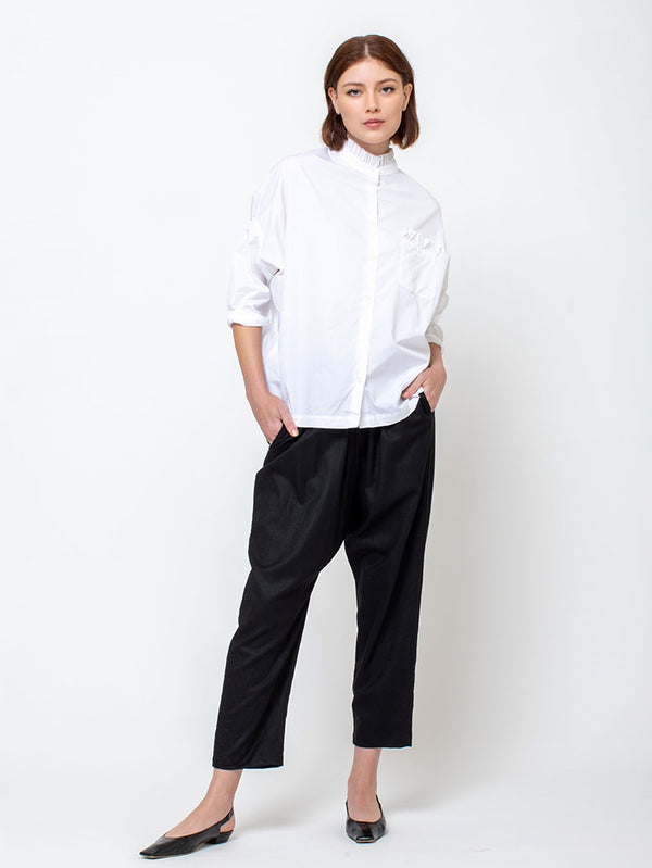 Gallego Desportes - Adrienne Shirt - Cotton Poplin - Verdalina