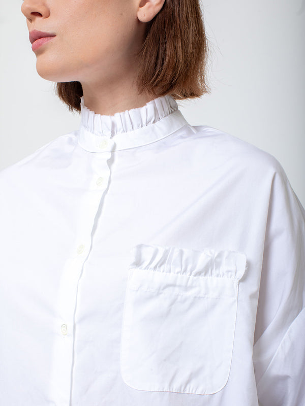 Gallego Desportes - Adrienne Shirt - Cotton Poplin - Verdalina