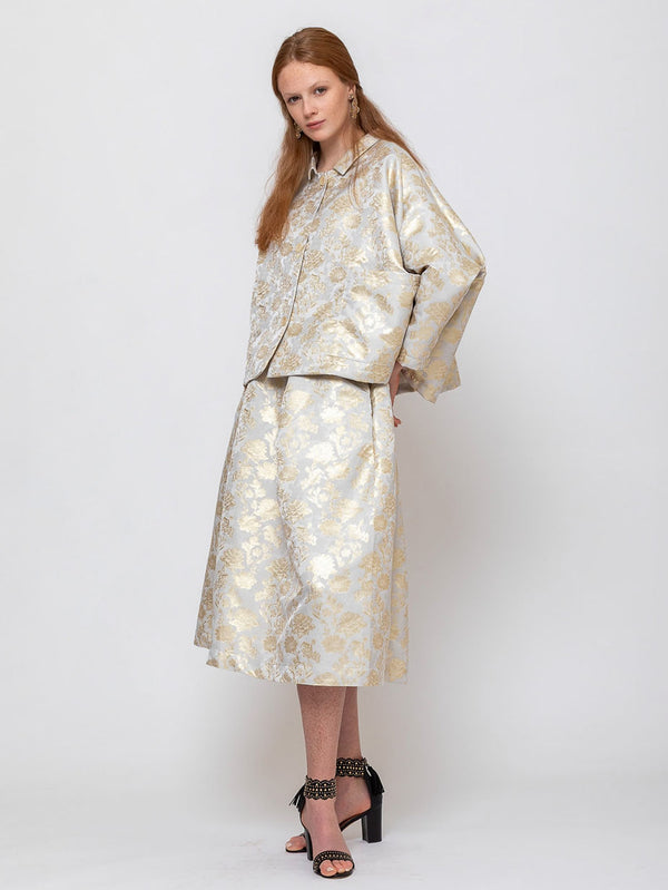 Gallego Desportes - Anita Jacket - Gold Brocade - Verdalina