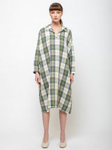 Gallego Desportes - Christine Dress - Green Check - Verdalina