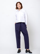 Gallego Desportes - Denise Shirt - White Poplin - Verdalina
