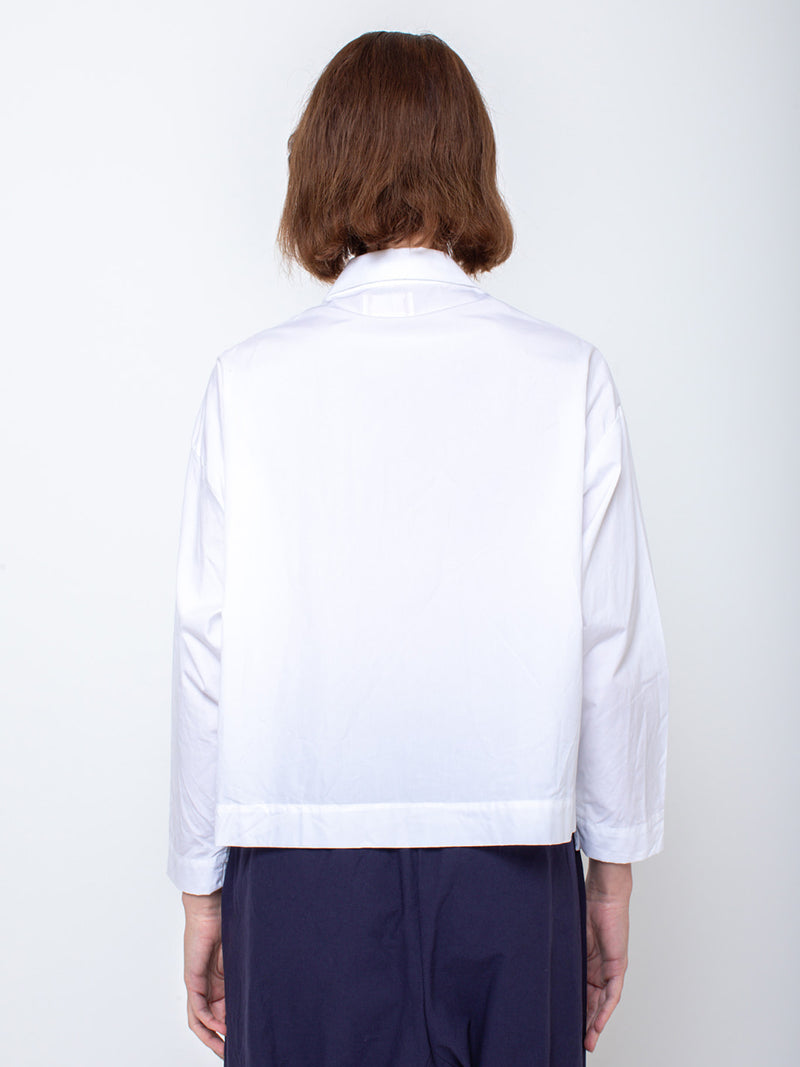 Gallego Desportes - Denise Shirt - White Poplin - Verdalina