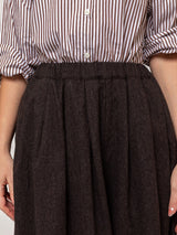 Gallego Desportes - Elastic Waist Bloomer Pants - Chiné Brown - Verdalina