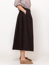 Gallego Desportes - Elastic Waist Bloomer Pants - Chiné Brown - Verdalina