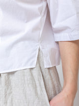 Elvira Top - White Poplin