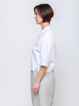 Elvira Top - White Poplin
