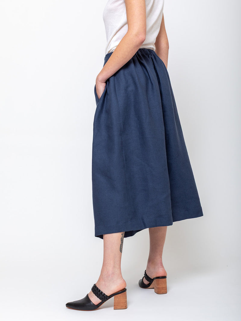 Princesse Skirt - Heavy Linen - Blue