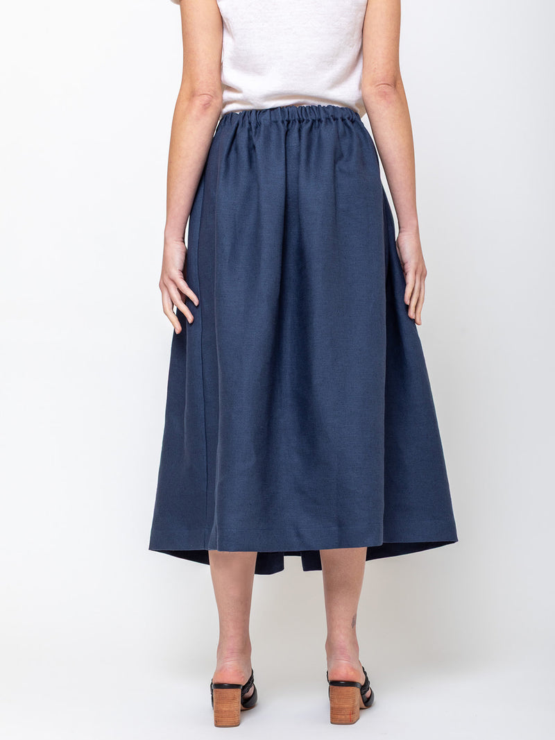 Princesse Skirt - Heavy Linen - Blue