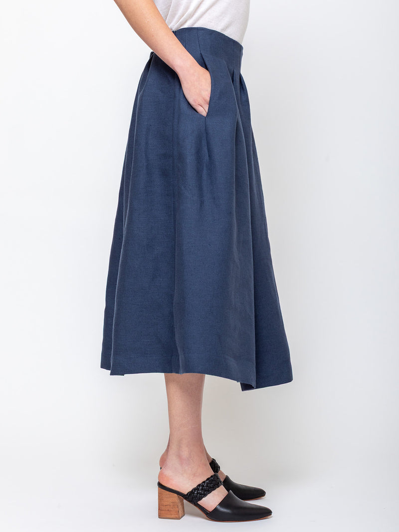 Princesse Skirt - Heavy Linen - Blue