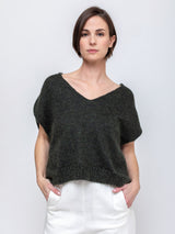 Sleeveless Mohair Sweater - Green