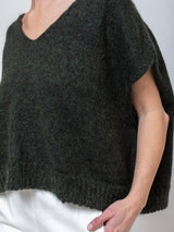 Sleeveless Mohair Sweater - Green