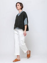 Sleeveless Mohair Sweater - Green