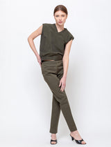 Hache - Sigaretta Pants - Khaki - Verdalina