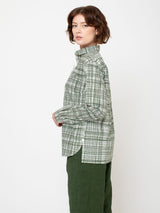 Hannoh Wessel - Christina Shirt - Olive Plaid - Verdalina