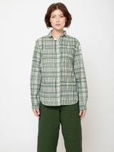 Hannoh Wessel - Christina Shirt - Olive Plaid - Verdalina