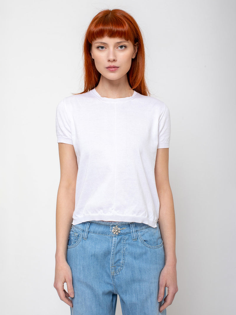 Hannoh Wessel - Therese Knit Short Sleeve Sweater - Verdalina