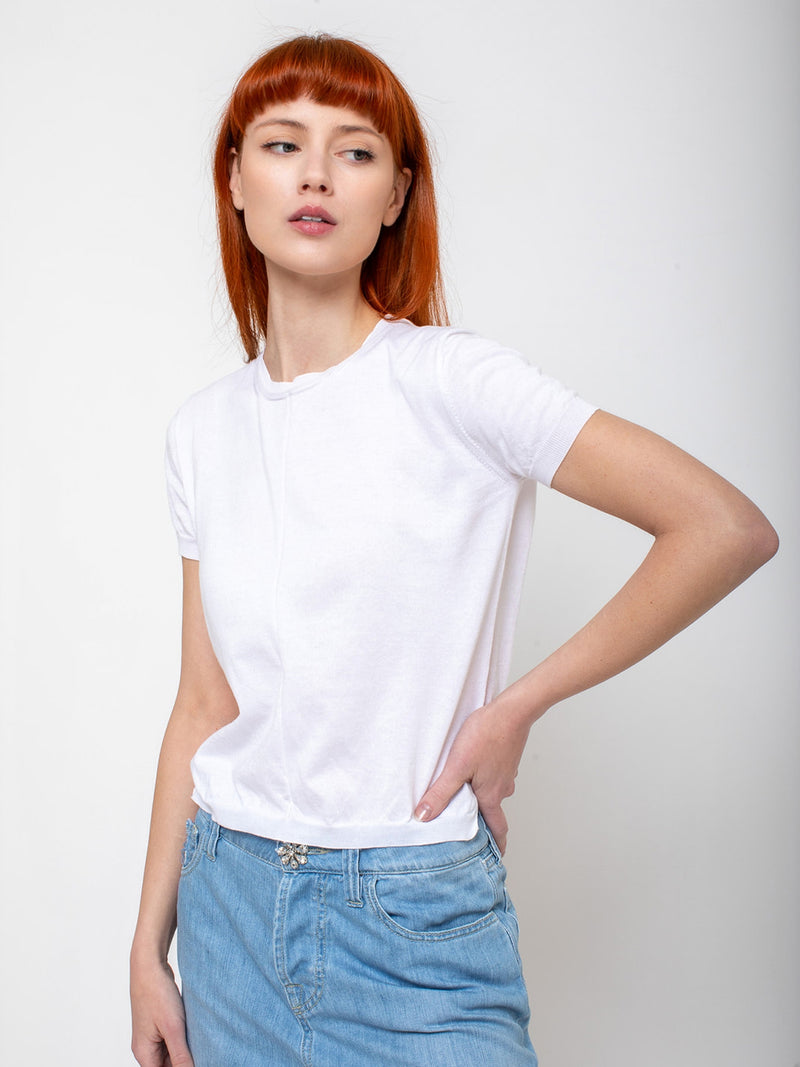 Hannoh Wessel - Therese Knit Short Sleeve Sweater - Verdalina