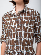 Hannoh Wessel - Demeter Dress - Brown Check - Verdalina