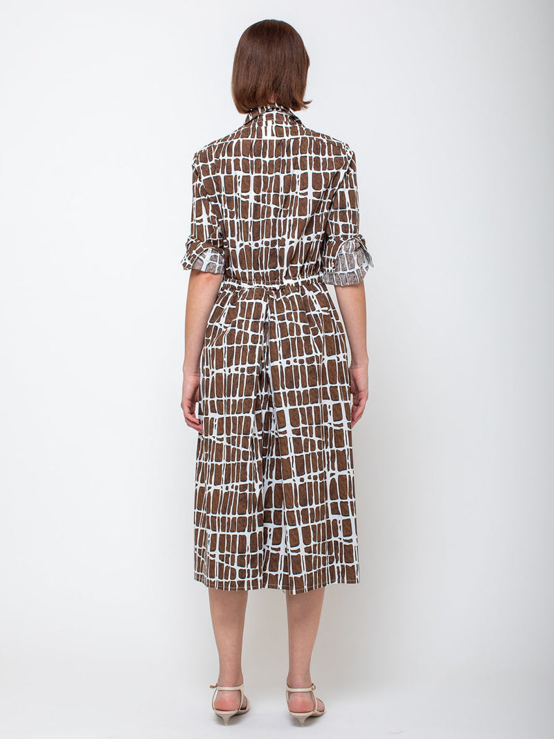 Hannoh Wessel - Demeter Dress - Brown Check - Verdalina
