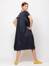 Hannoh Wessel - Dress Drew - Navy - Verdalina