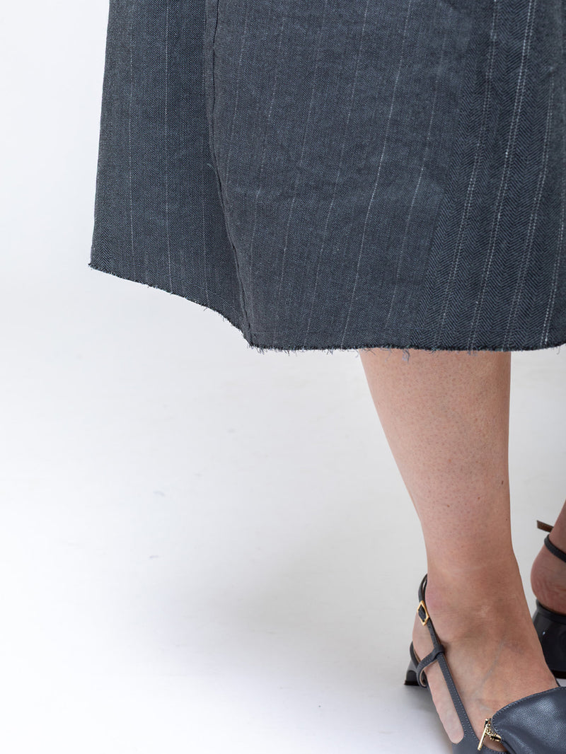 Hannoh Wessel - Jorja Skirt - Zinc Pin Stripe - Verdalina