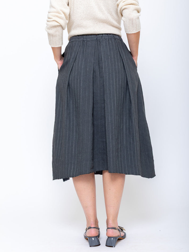 Hannoh Wessel - Jorja Skirt - Zinc Pin Stripe - Verdalina
