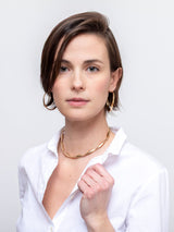 Gold Plated Brass Links Necklace