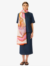 Inoui Editions - Scarf 100 - Croco - White - Verdalina