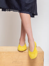 Dafne Suede Flats - Giallo