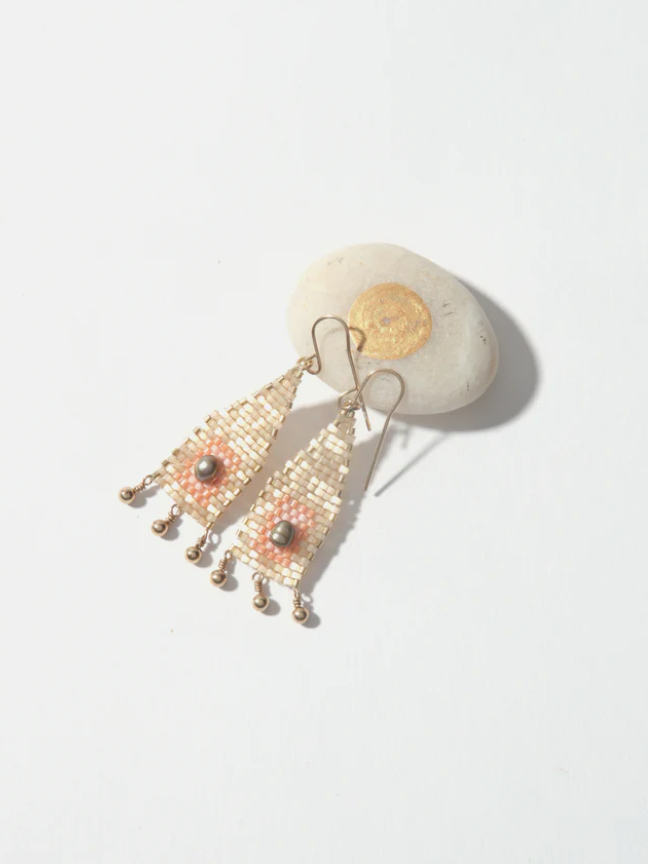 IWONA LUDYGA DESIGN - Dove Woven Earrings - Verdalina