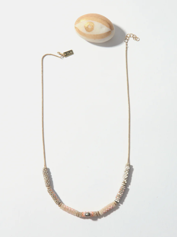 IWONA LUDYGA DESIGN - Dove Woven Bead Necklace - Verdalina