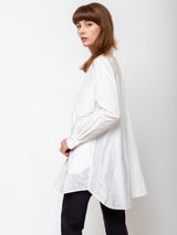 Katharina Hovman - Oversize Blouse - White - Verdalina