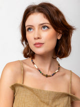 Kaya Snake 2 Necklace - Multico
