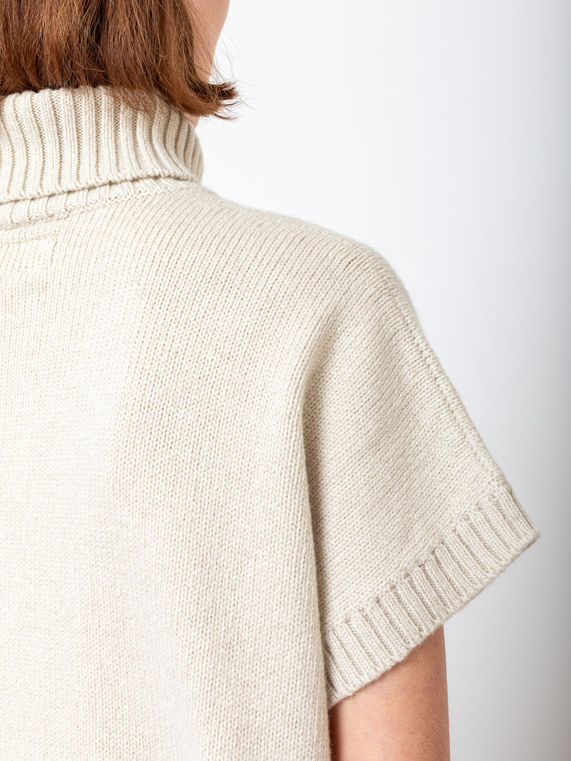 Labo.Art - Brisa Short Sleeve Sweater - Cement - Verdalina
