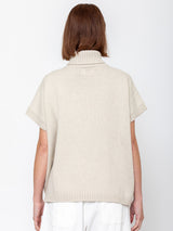 Labo.Art - Brisa Short Sleeve Sweater - Cement - Verdalina